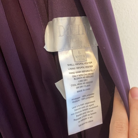 Long Purple Formal Dress with Extra Length - Picture 5 of 5